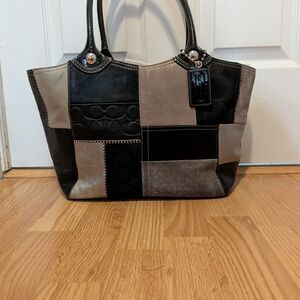 Vintage Coach Bleecker Legacy Patchwork Leather Tote Bag